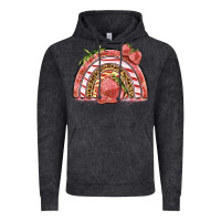 Strawberry Rainbow Vintage Hoodie | Teevron