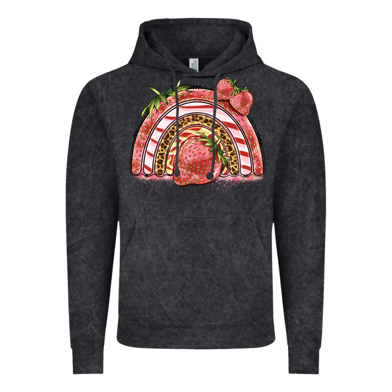 Strawberry Rainbow Vintage Hoodie by BarkalooDesign | Teevron