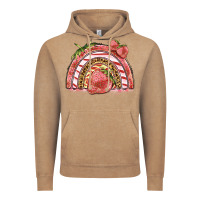 Vintage Coffee strawberry rainbow Vintage Hoodie - BarkalooDesign