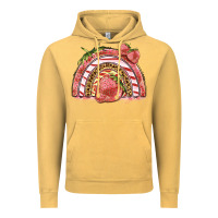 Vintage Mustard strawberry rainbow Vintage Hoodie - BarkalooDesign