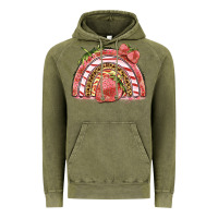 Vintage Olive strawberry rainbow Vintage Hoodie - BarkalooDesign