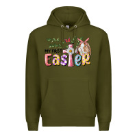 Army Green My First Easter Bunny Premium Hoodie - RanaPortraitStore