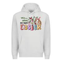 Dove Grey My First Easter Bunny Premium Hoodie - RanaPortraitStore