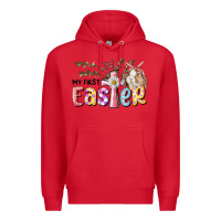 Red My First Easter Bunny Premium Hoodie - RanaPortraitStore