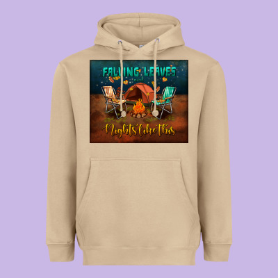 Falling Leaves And Nights Like This Mouse Pad Heavyweight Hoodie Designed By Bundleandbundleshop