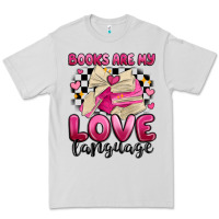 Dove Grey books are my love language Premium Tee - MaliasSmallBusiness