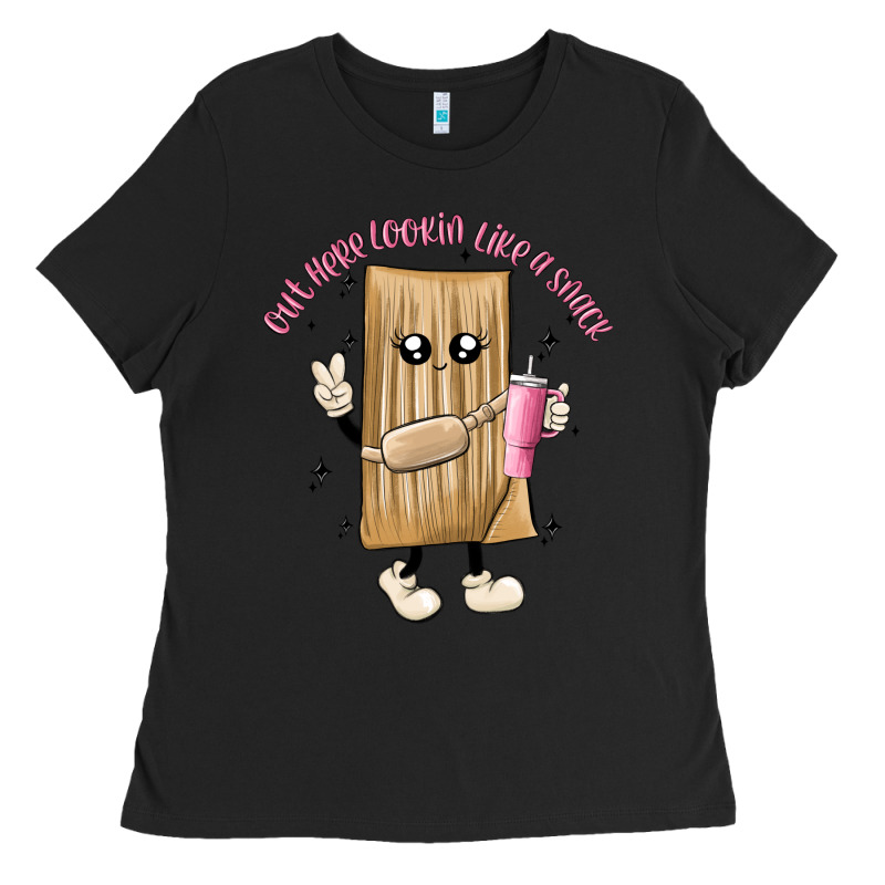 Out Here Lookin Like A Snack Ladies Tee by MaliasSmallBusiness | Teevron
