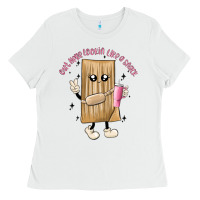 White out here lookin like a snack Ladies Tee - MaliasSmallBusiness