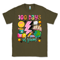 Army Green 100 days of school Classic Tee - Artiststas