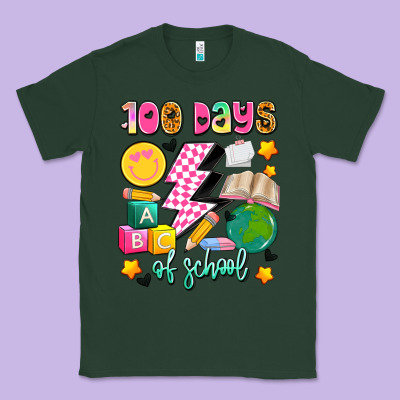 100 Days Of School Classic Tee Designed By Artiststas