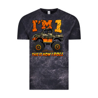 Cloud Black i'm one this is how i roll monster truck birthday Vintage Tee - Jasminsmagicworld