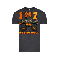 Vintage Black i'm one this is how i roll monster truck birthday Vintage Tee - Jasminsmagicworld