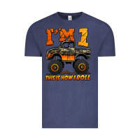 Vintage Denim i'm one this is how i roll monster truck birthday Vintage Tee - Jasminsmagicworld