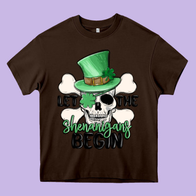 Let The Shenanigans Begin Heavy Core Tee Designed By Maliassmallbusiness