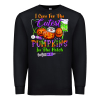 Black i care for the cutest pumpkins in the patch Premium Sweatshirt - BundleAndBundleShop