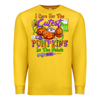 Lemon i care for the cutest pumpkins in the patch Premium Sweatshirt - BundleAndBundleShop