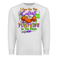 Oatmeal Heather i care for the cutest pumpkins in the patch Premium Sweatshirt - BundleAndBundleShop