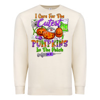 Sandshell i care for the cutest pumpkins in the patch Premium Sweatshirt - BundleAndBundleShop