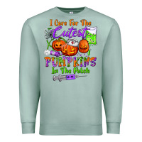 Seafoam i care for the cutest pumpkins in the patch Premium Sweatshirt - BundleAndBundleShop