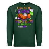 Sports Green i care for the cutest pumpkins in the patch Premium Sweatshirt - BundleAndBundleShop