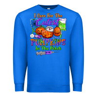 True Royal i care for the cutest pumpkins in the patch Premium Sweatshirt - BundleAndBundleShop