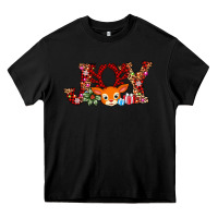 Black joy reindeer Heavy Core Tee - AdoDesignShop