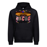 Black festive sombrero and nacho art Urban Hoodie - CowhideDigitalArt
