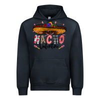 Navy festive sombrero and nacho art Urban Hoodie - CowhideDigitalArt