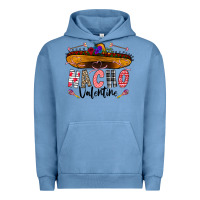 Pigment Pebble Blue festive sombrero and nacho art Urban Hoodie - CowhideDigitalArt