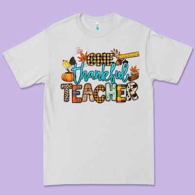One Thankful Teacher Premium Tee Designed By Nancycooperartshop