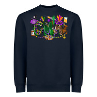 Navy cma mardi gras cowgirl Heavyweight Sweatshirt - CowGirlArtShop