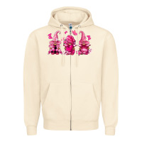 Sandshell breast cancer gnomies Zipper Hoodie - FaDigitalArtStudio