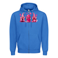 True Royal breast cancer gnomies Zipper Hoodie - FaDigitalArtStudio