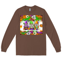 Chestnut Halloween Gnomes Long Sleeve Tee - texasbilliewilder