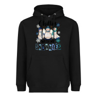 Black Chillin With My Snowmies Heavyweight Hoodie - FaDigitalArtStudio