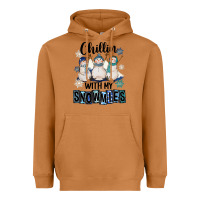 Chillin With My Snowmies Heavyweight Hoodie | Teevron
