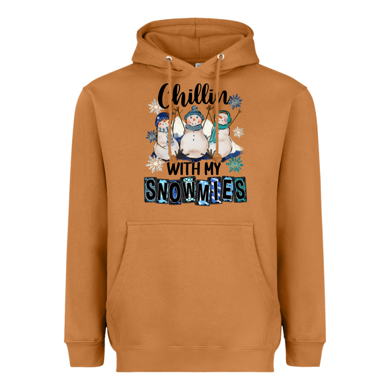 Chillin With My Snowmies Heavyweight Hoodie by FaDigitalArtStudio | Teevron