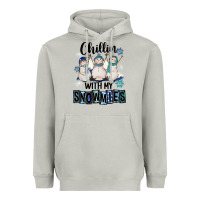 Moon Dust Chillin With My Snowmies Heavyweight Hoodie - FaDigitalArtStudio