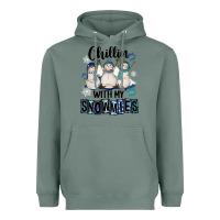 Sage Chillin With My Snowmies Heavyweight Hoodie - FaDigitalArtStudio