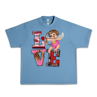Pebble Blue valentine's day cupid love Urban Heavy Tee - RanaPortraitStore