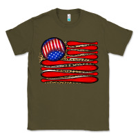 Army Green leopard baseball flag5 Classic Tee - JahusDesignShop