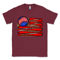 Burgundy leopard baseball flag5 Classic Tee - JahusDesignShop