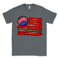 Charcoal Heather leopard baseball flag5 Classic Tee - JahusDesignShop