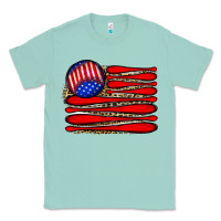 Seafoam leopard baseball flag5 Classic Tee - JahusDesignShop