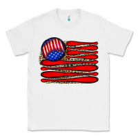 White leopard baseball flag5 Classic Tee - JahusDesignShop