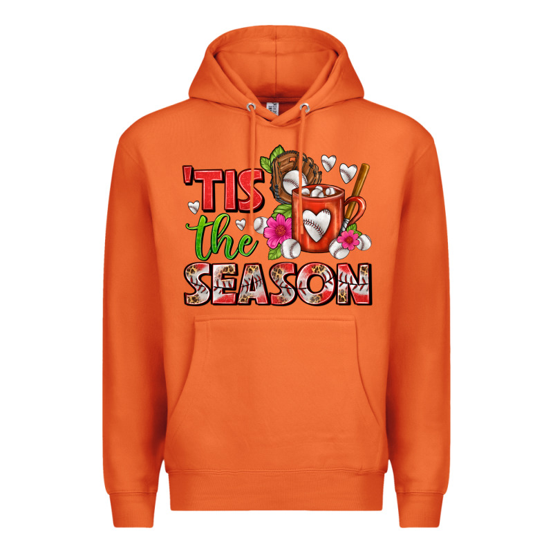 Tis The Season Baseball Coffee Mug Premium Hoodie by FaDigitalArtStudio | Teevron