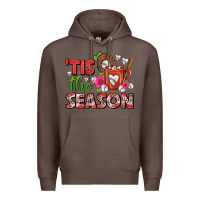 Coffee tis the season baseball coffee mug Premium Hoodie - FaDigitalArtStudio