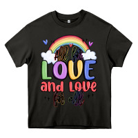 Asphalt all for love and love for all Heavy Core Tee - MaliasSmallBusiness