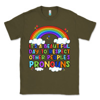Army Green it's a beautiful day to respect other people's pro Classic Tee - Artiststas