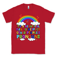 Red it's a beautiful day to respect other people's pro Classic Tee - Artiststas